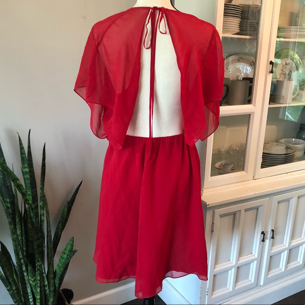 Elizabeth & James Red chiffon dress - Picture 6 of 6